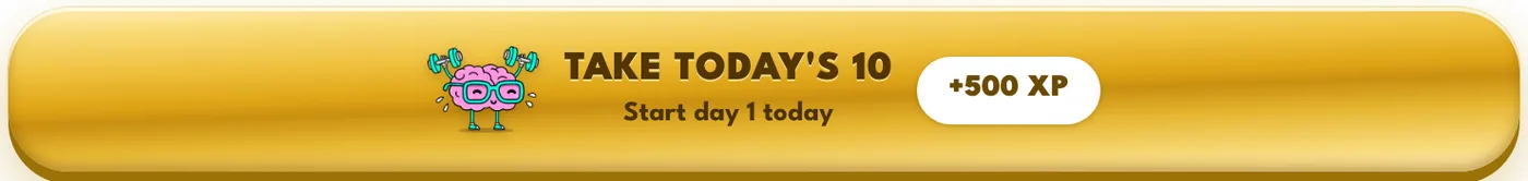 The Take Today's 10 button at the top of the dashboard