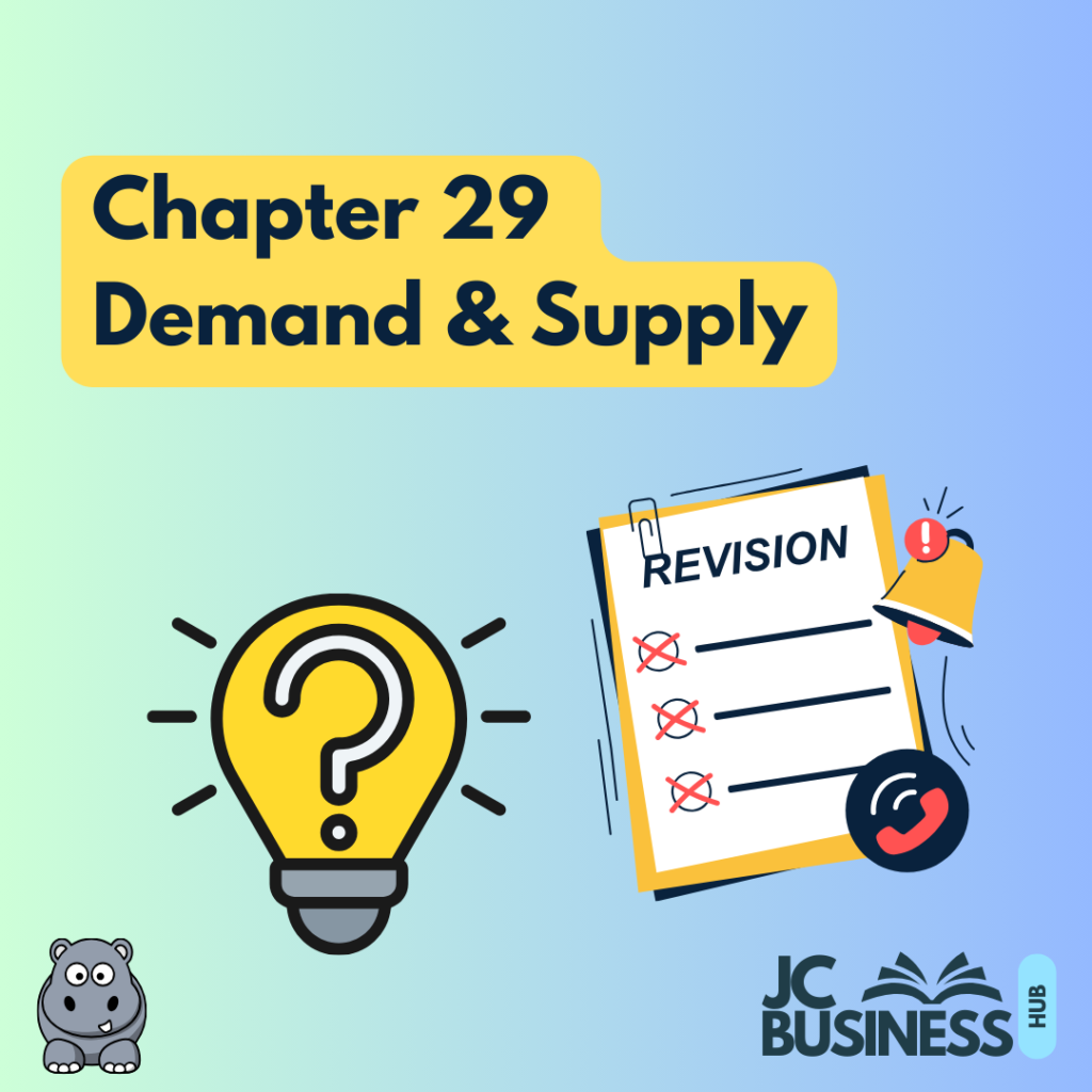 CH29 – Demand & Supply – Quizzes & Flashcards
