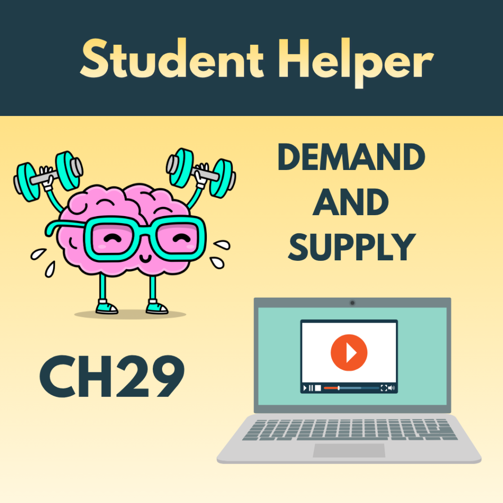 Ch29 Demand and Supply – Student Helper
