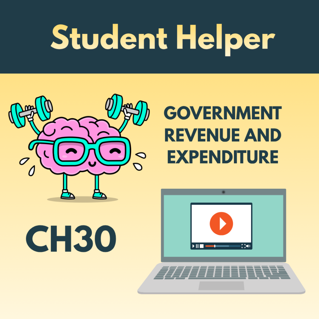 Ch30 Government Revenue and Expenditure – Student Helper