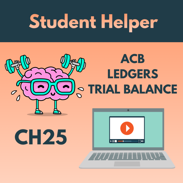 Ch25 Cash Accounts Student Helper